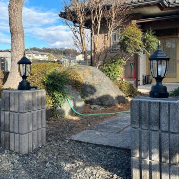 お庭の印象がガラッと変わる外灯リフォーム